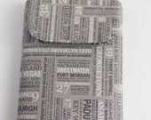 Newsprint Kindle Fire eReader sleeve