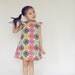 2T 3T and 4T ruffled sleeve dress made with Viewmaster by Melody Miller