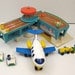 Fisher price Airport wtih Airplane and Little people toy vintage 1970 toy