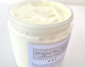 Whipped Body Butter Shea and Mango Butters with Lavender Essential Oils, Belly Butter, Calendula Infused Oils Vegan All Natural