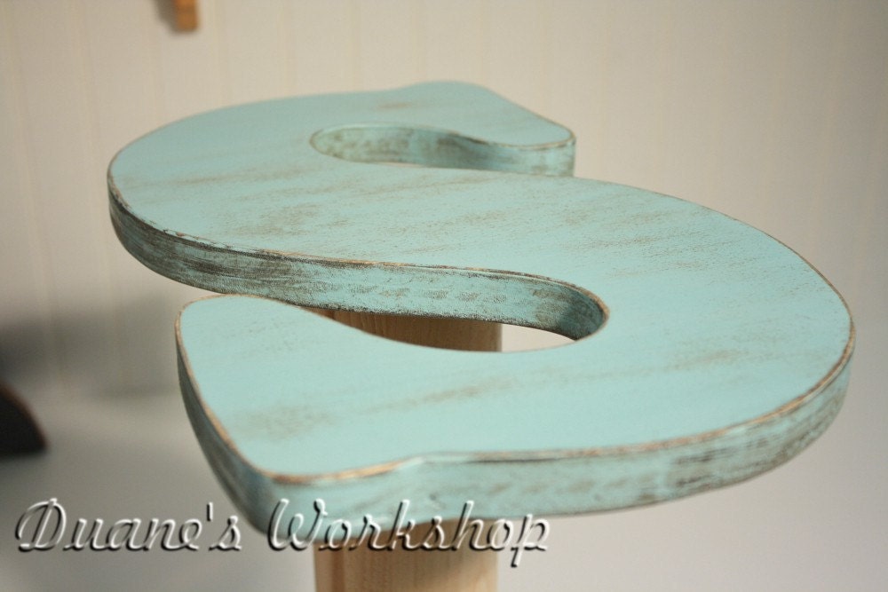13" wooden letter, Letter S, Wall hanging, Turquoise, Shabby chic, beach decor, wooden letters, home decor, Housewares, Wall Decor