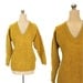 1960s Marshall Field Sweater, Cabled Wool Gold / Mustard M / L