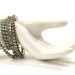 Vintage 1950s / 1960s Rhinestone Bracelets Set, Silver / Clear