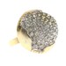 1960s Rhinestone Pave Dome Cocktail Ring, size 6.5