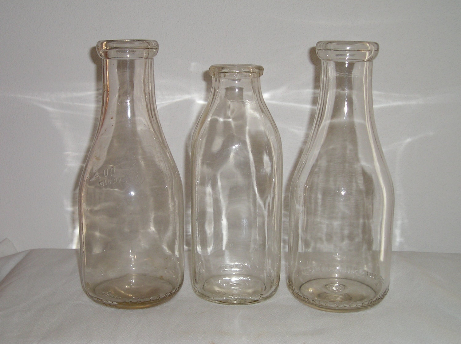 Vintage Glass Milk Bottles 37