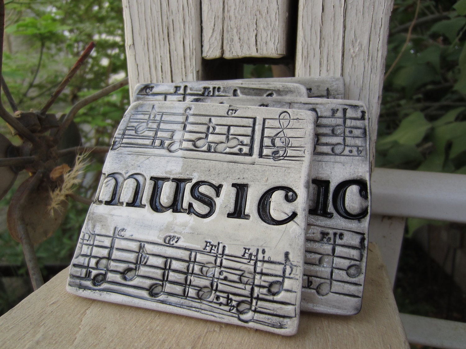 Four Musical Notes Coasters