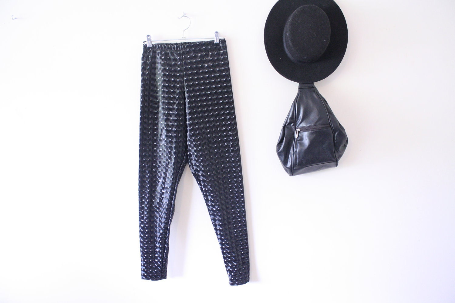 Holographic PVC Leggings - Editorial Worthy