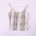 90s Grunge Reptile Print Crop Top