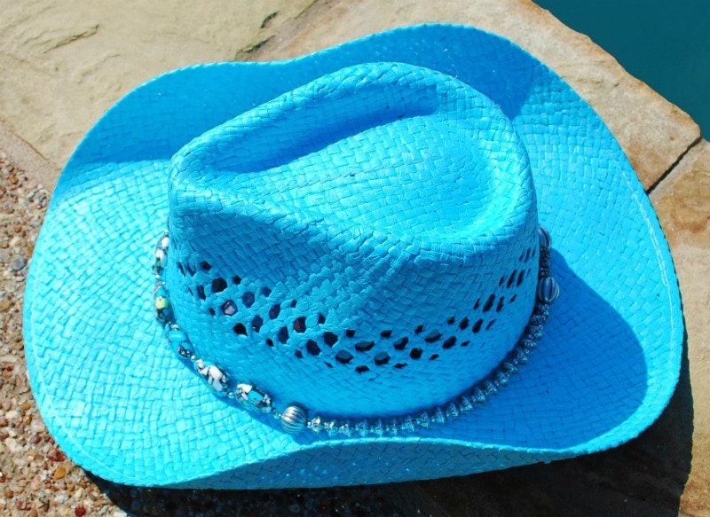 Beautiful Blue Cowgirl Hat