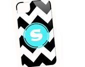 FAT Chevron with Techron Personalized Monogramed Case  - Black