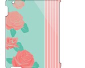 Vintage Floral in Mint n Coral - Tablet case - iPad 2, iPad 3, Galaxy Note, Galaxy 10.1, Kindle Fire