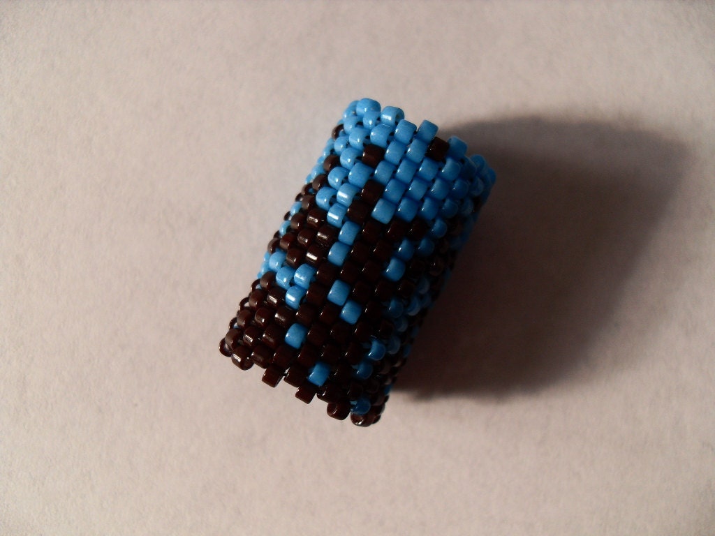 SALE - Dreadlock Bead - Peyote Sleeve - Hair Accessoroy - Dread Decoration - Dispersed - Delicas Wildfire