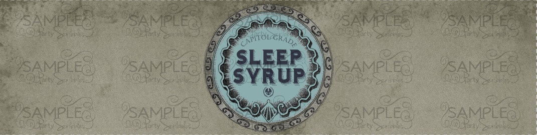 Hunger Games Inspired Sleep Syrup Bottle Labels Il_170x135