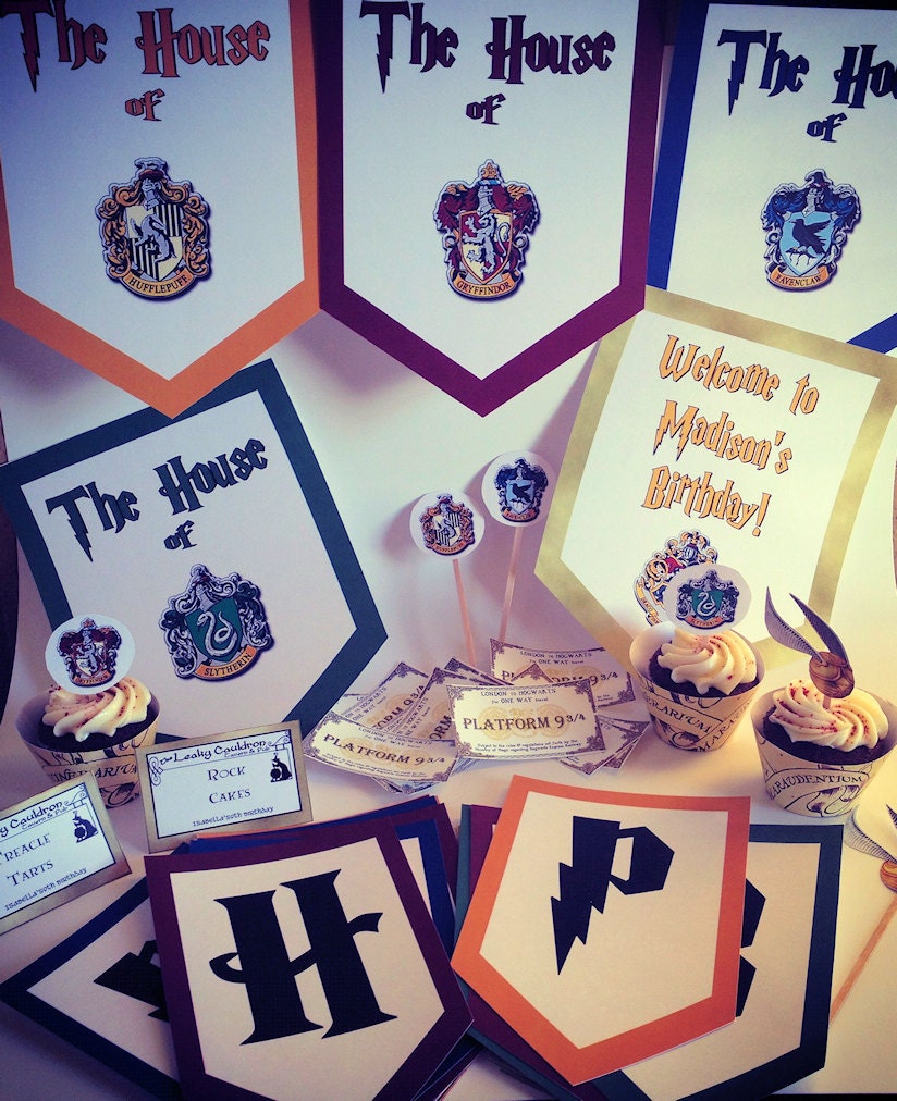 Wizard Houses Party Package With Activities, Favors, and Banner Il_170x135
