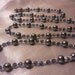 Lariat Necklace Featuring Pearls, Swarovski Sapphire Crystals and Sterling Silver