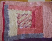 Handknit Toy Doll Blanket in Freeform