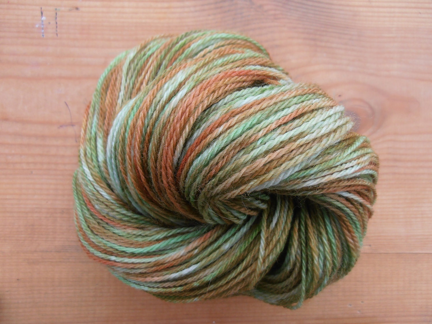 Hand dyed yarn Kambgarn Spanish merino wool spun in by VeraYarn