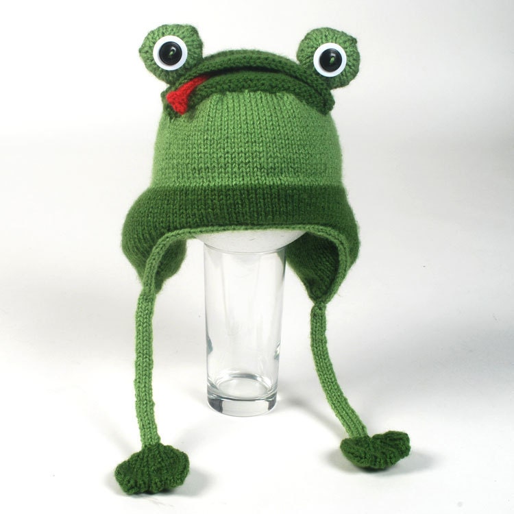 Knitted Frog Hat Pattern