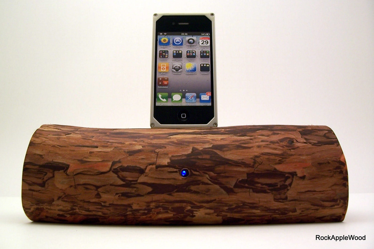 iPhone Wood Speaker Docking Station Rock n Wood - ICN 301