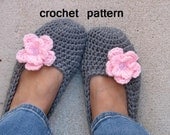 Adult Slippers Crochet Pattern PDF,Easy, Great for Beginners, Shoes Crochet Pattern Slippers,  Pattern No. 7