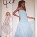 Vintage Simplicity 8953 Hankie Hem Prom dress sz 8 evening gown