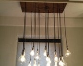 Bespoke Urban Chandelier with varying bulbs