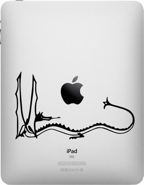 Vinyl Decal - Smaug the Dragon decal inspired by The Lord of the Rings for ipad and ipad2