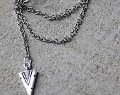 Silver Arrow Head Ear Cuff Earring