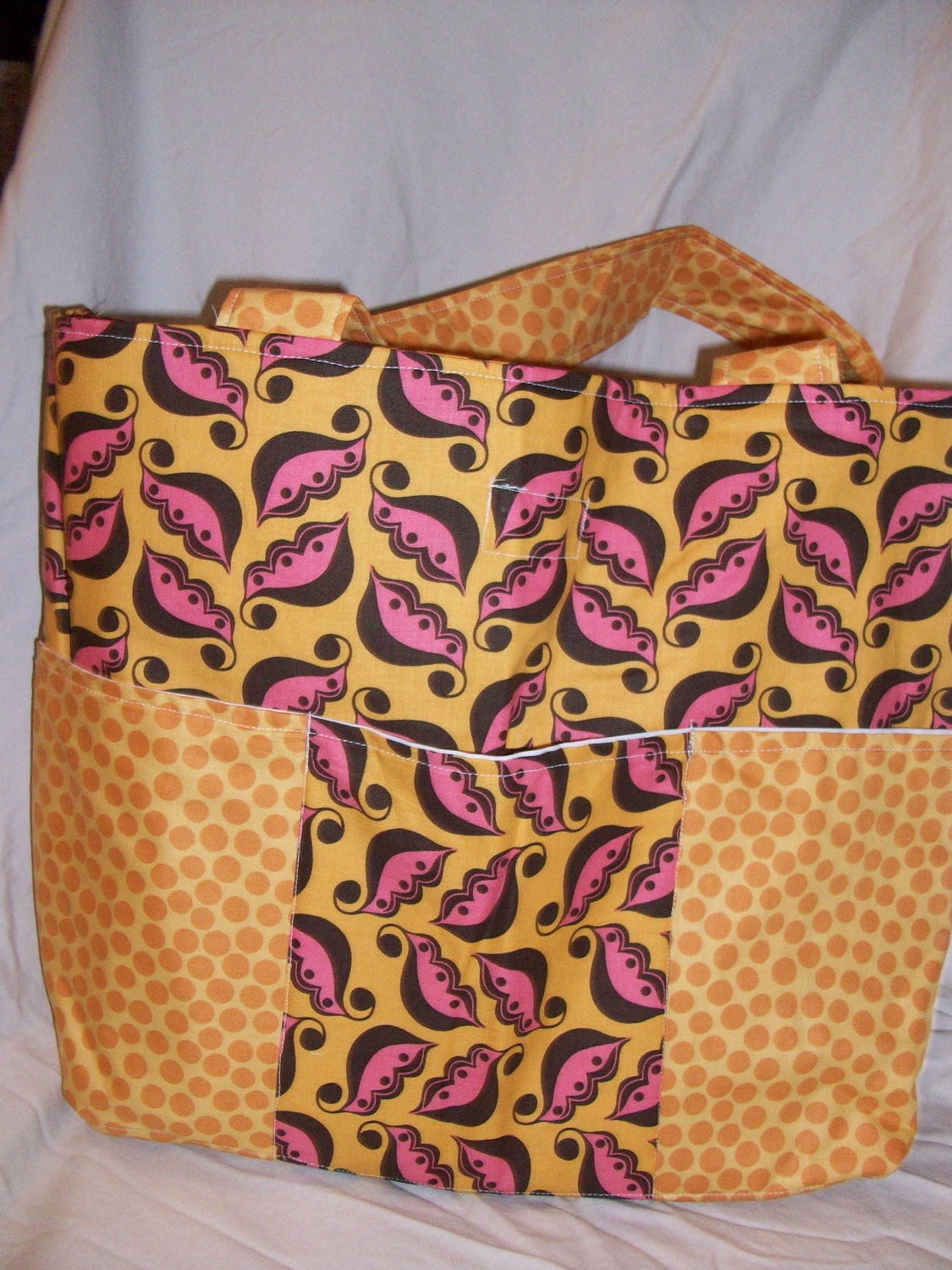 Gold reuseable shopping bag