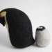 Needle Felted Emperor Penguin and Chick Sculpture