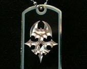 The World Ends With You Player Pin Dog Tag Necklace