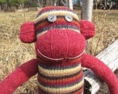 Sweater Monkey Sock Monkey Made From Recycled Sweaters