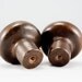 Pair of Lovely Antique Rustic Bronze Drawer Pull Knobs
