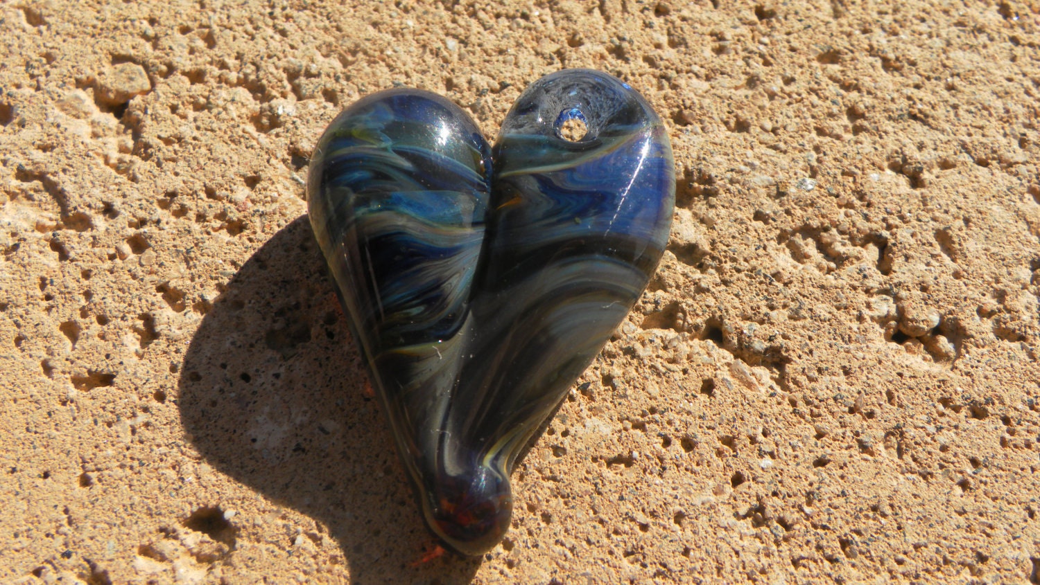 Heart Necklace Glass Jewe...