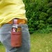Leather beer drink holster