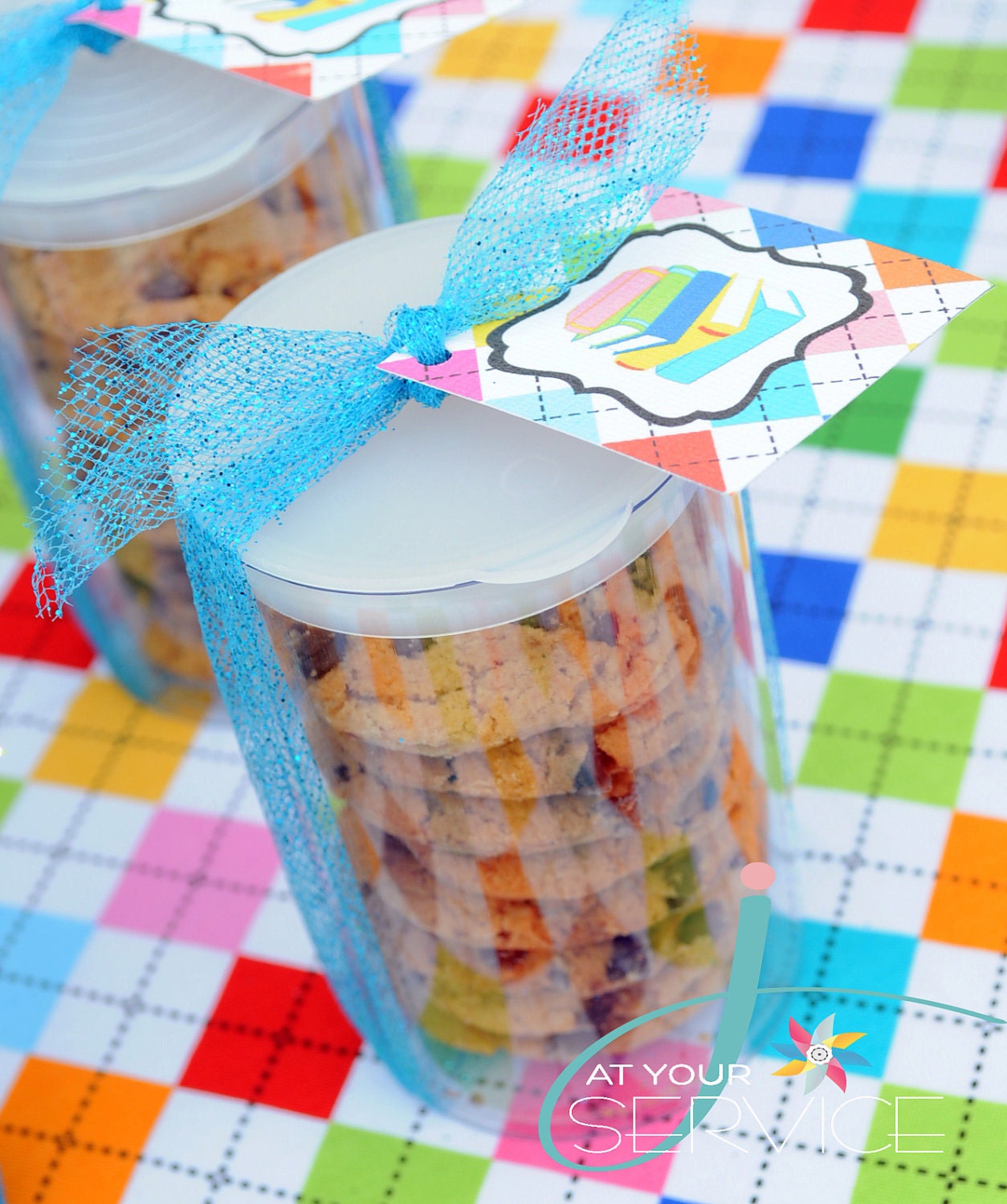 Bookworm Themed Favor Tags