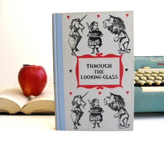 Kindle Cover or Nook Cover- Ereader Case made from a Book- Vintage- Alice in Wonderland