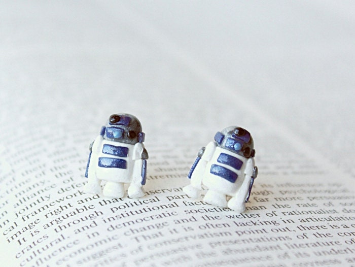 R2D2 Droid Star Wars Earrings