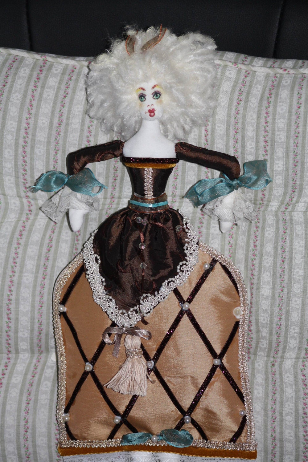 Marie Antionette Handmade OOAK Cloth/Fabric Art Doll