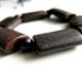 Rich Speckled Chocolate Brown Stretch Bracelet