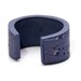 Blue Cuff Bracelet, OOAK Polymer Clay Cuff, Abstract Jewelry
