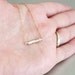 Silver and Gold Necklace - Mixed Metals, 14k Gold Filled & Sterling Silver Necklace, Metalic Diamond Cut Sterling Pendant, Statement, Dainty