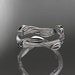 14kt  white gold  leaf and vine wedding ring,engagement ring ADLR31A