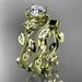 14k  yellow gold diamond leaf and vine wedding ring,engagement ring,engagement setADLR151