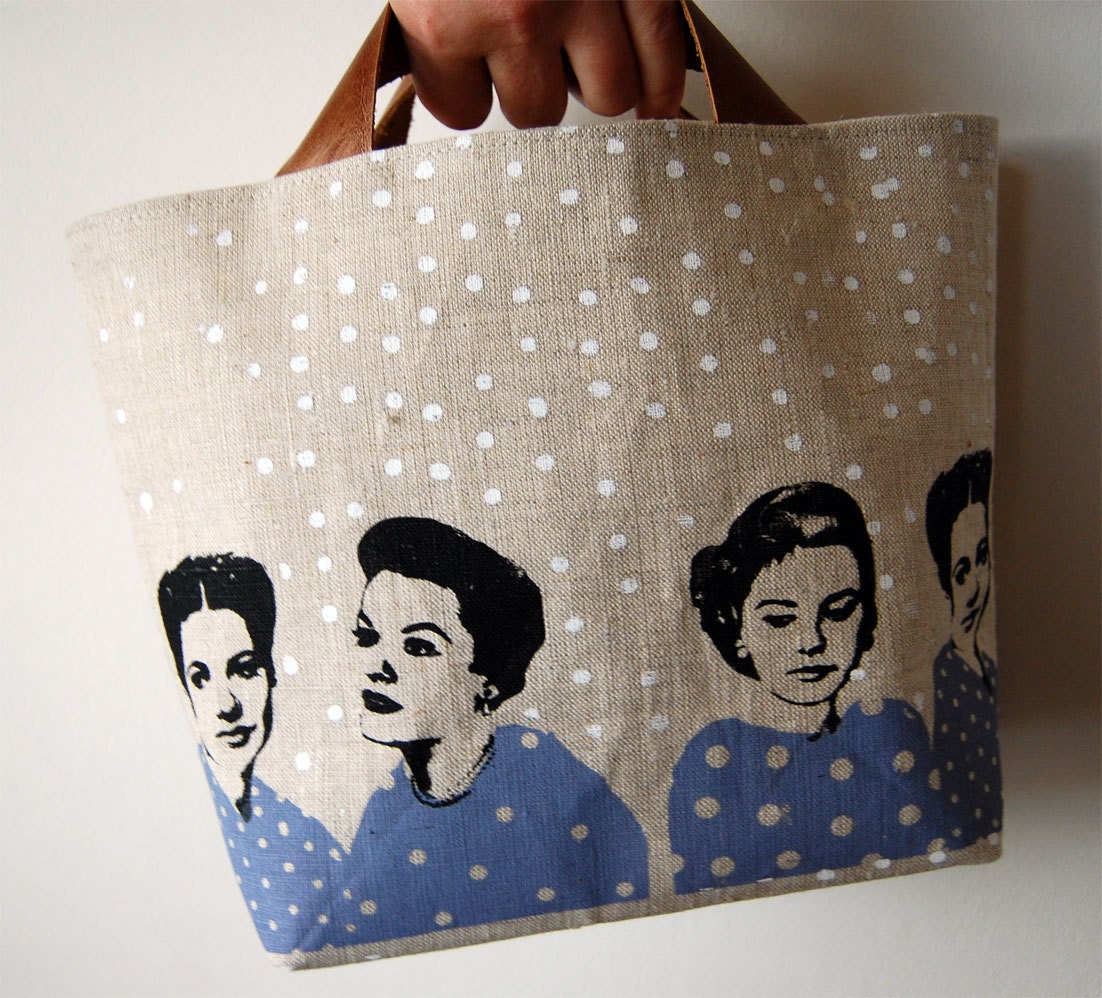 Lovely ladies bucket tote bag/storage bucket