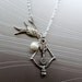Hunger Games Necklace, Katniss Bow, Mocking Jay