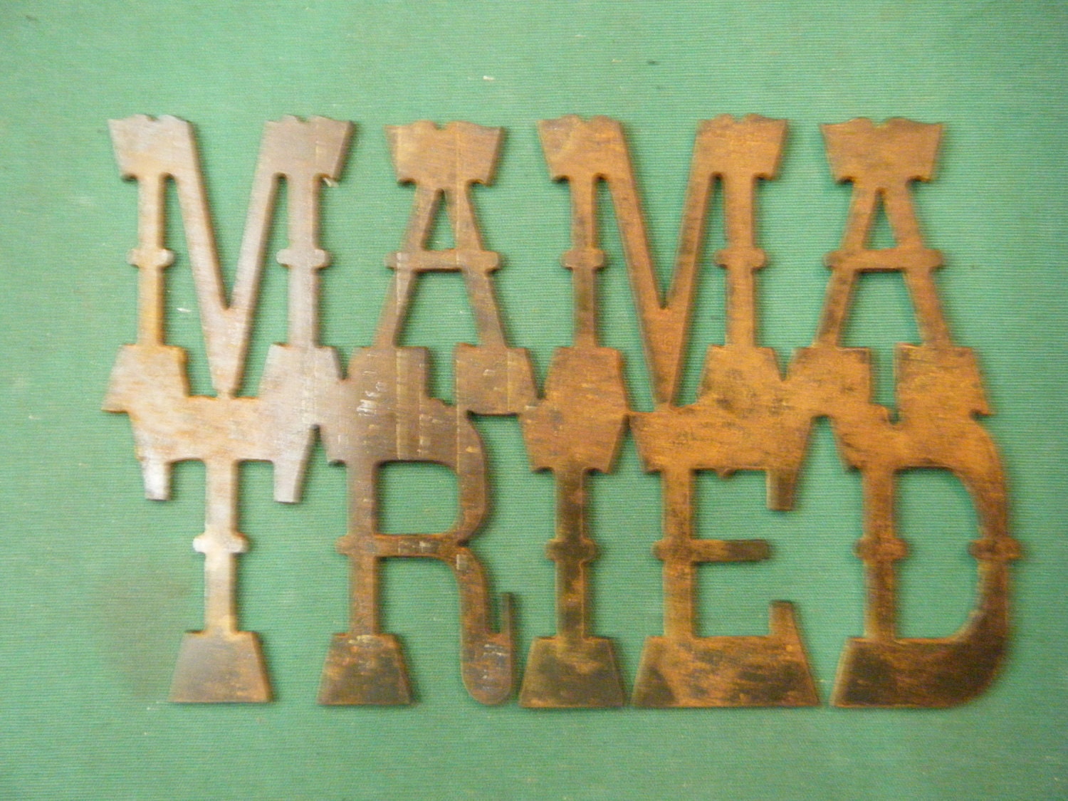 Metal by Mama Tried Sign  Etsy Rusted Rustic sign etsy RockinBTradingCo rustic on