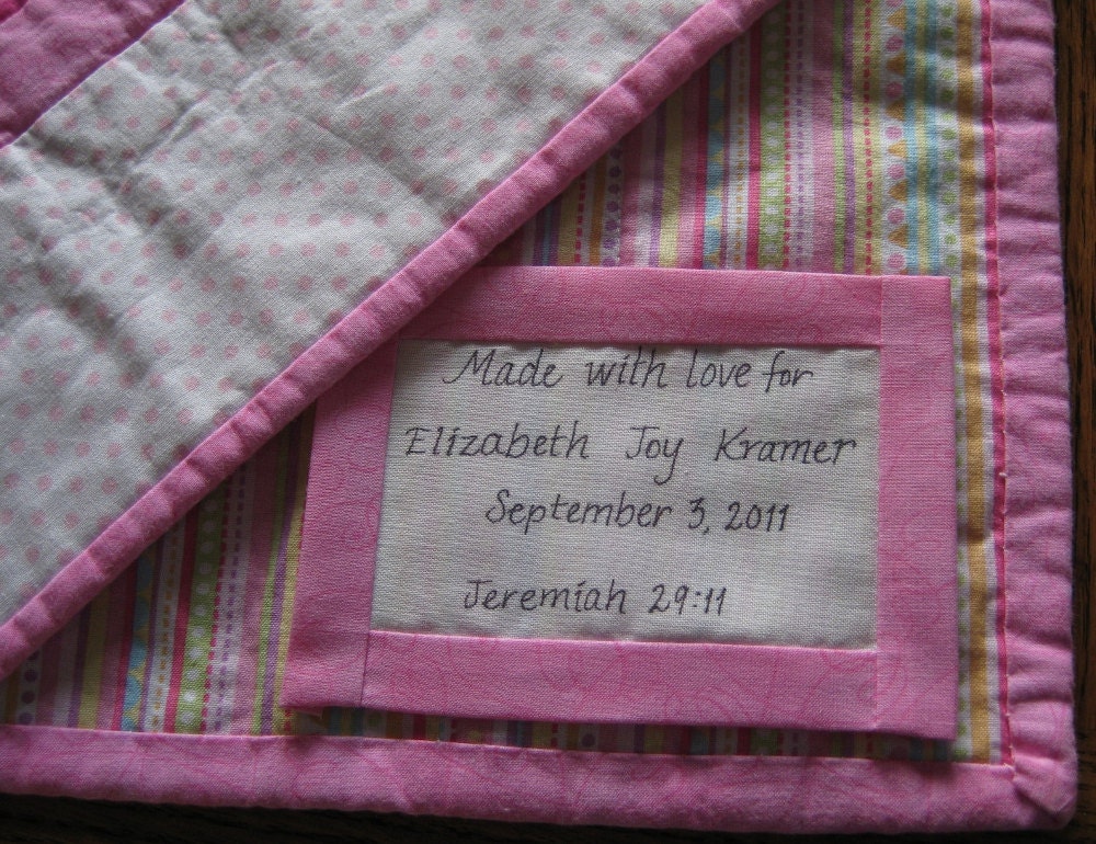 Customized Quilt Label by SewAbundantly on Etsy