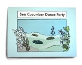 Comic Greeting Card - Sea Cucumber Dance Party