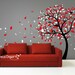 Vinyl Tree Wall Decal Wall Sticker Art - Blowing tree - 14